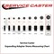 Service Caster 3.5 Inch Blue Polyurethane Swivel 1-7/8 Inch Expanding Stem Caster Brake, 2PK SCC-EX20S3514-PPUB-BLU-2-TLB-2-MTG21 - alternate 5